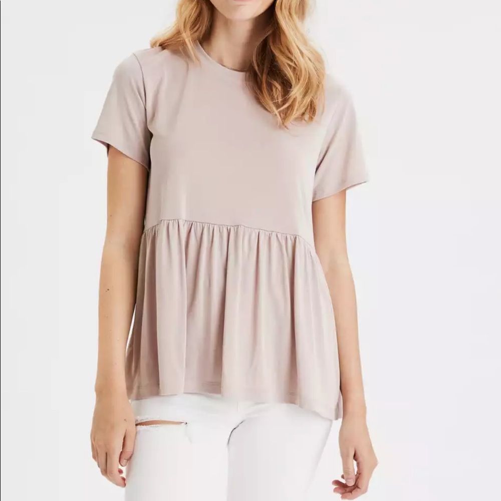 American Eagle Outfitters Women’s Blue Babydoll T-Shirt - Picture 3 of 12